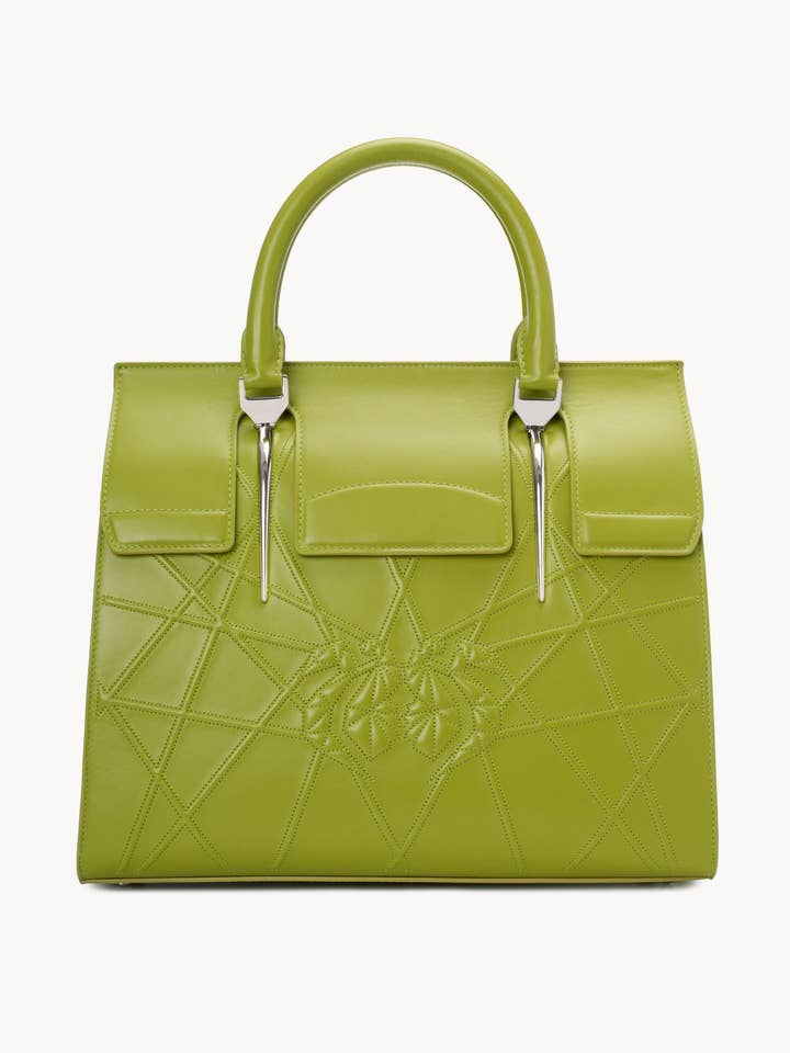 Stor indkøbstaske med klap Broderi for engroshandel hos Sapaf