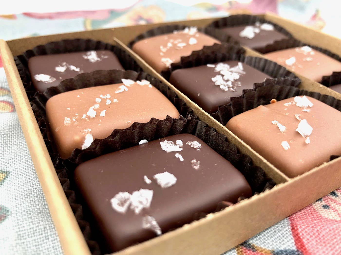 Farmhouse Chocolates - Wholesale Chocolate Covered Sweets - 9 Piece Milk & Dark Chocolate Covered Salted Caramels, Mixed3