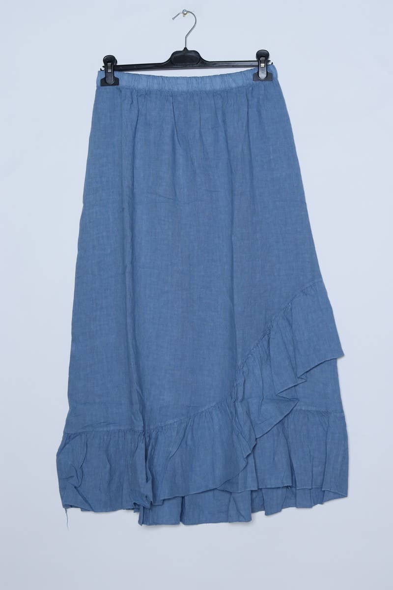 LÉA & LUC - Wholesale Skirt - Women's - 100% Linen Skirt REF. 800216
