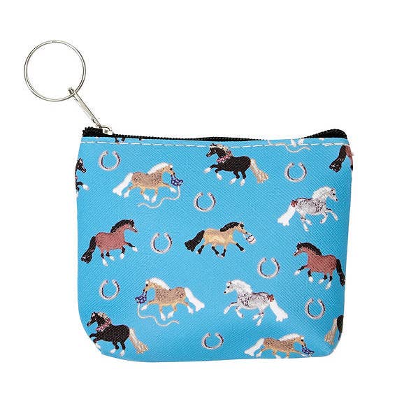 JPC Equestrian - Wholesale Coin Purse - Women's - AWST Int'l "Lila" Pony Puff Coin Purses- Set of 12- Assorted