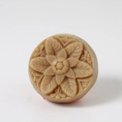 Poinsettia Rosette - Sensual Amber for wholesale by Simple Soaps For Simple Folks