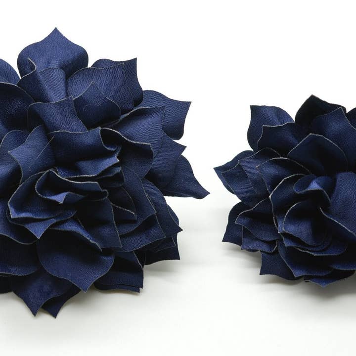 Dog Collar World - Wholesale Pet Collar - Dog - Navy Fluffy Flower0