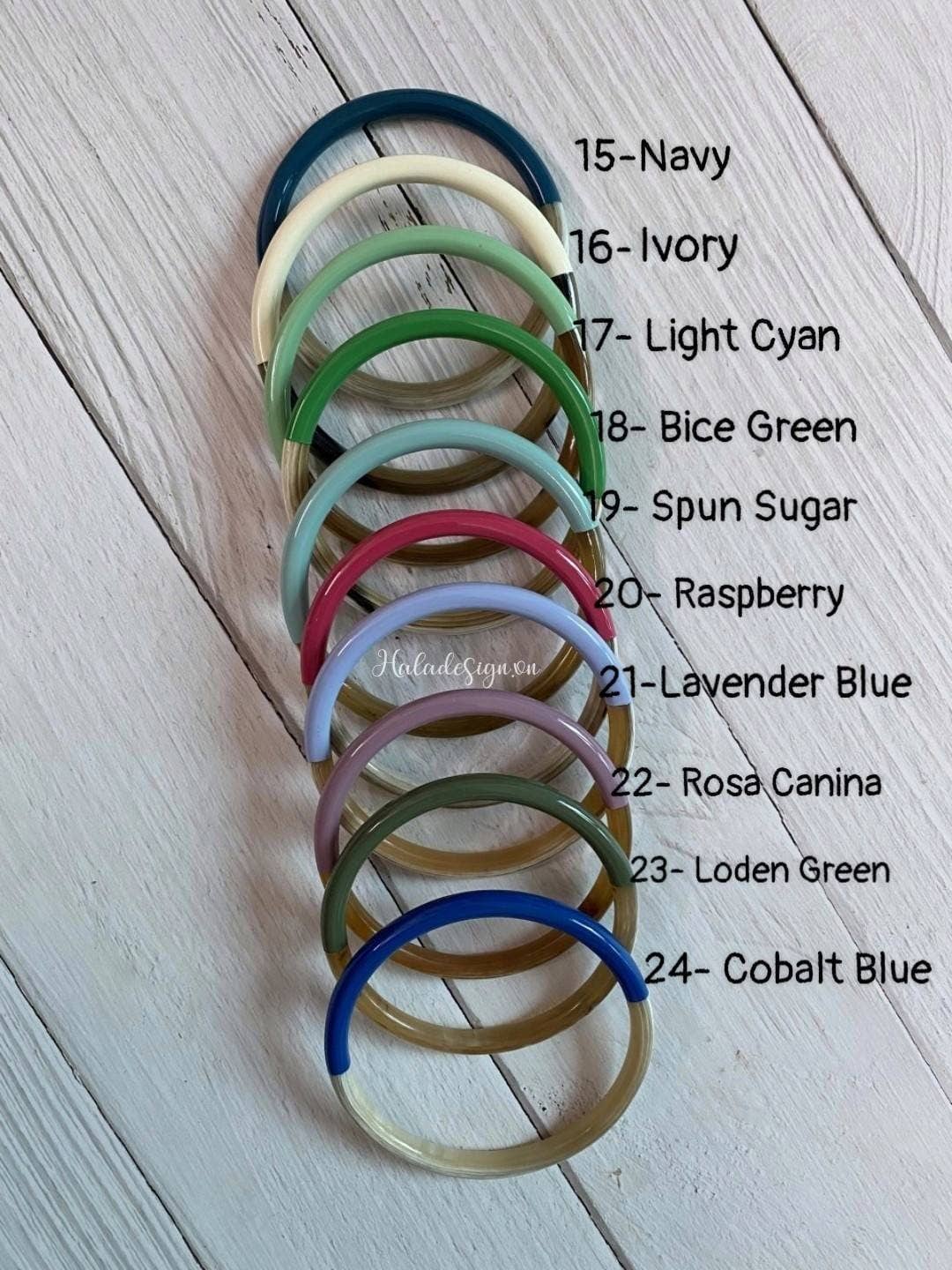 Hala Design - Wholesale Bangle Bracelet - 1 Pc Buffalo Horn and Lacquer Bangle Bracelet1