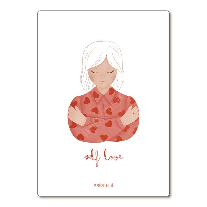 Postcard / Card "Self love" for wholesale by Papier Poetic