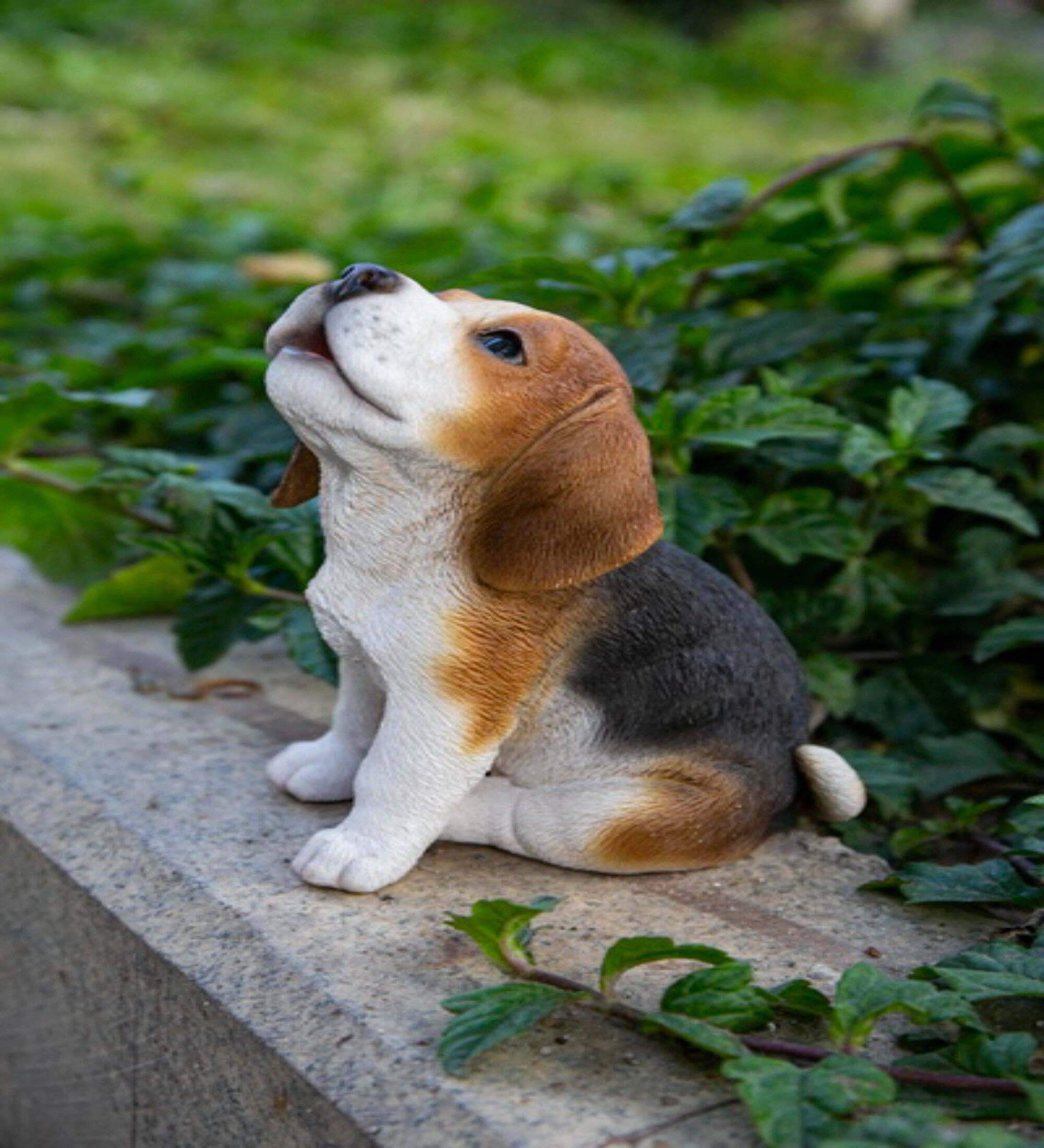 Hi-Line Gift Ltd. - Vendita all'ingrosso Statuette decorative - Cucciolo di Beagle che ulula1