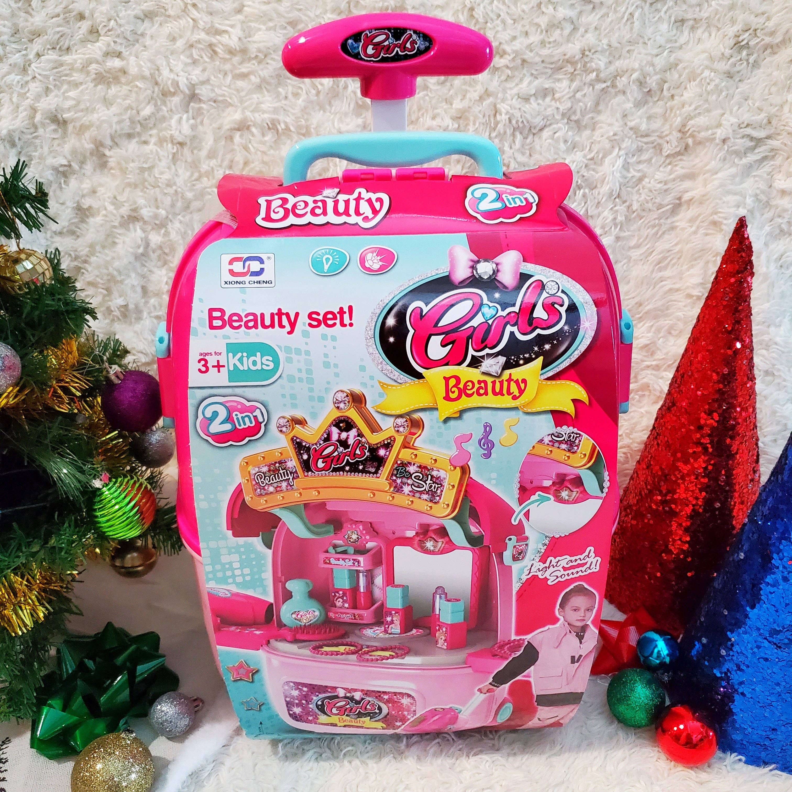 Family 8 Toy Company - Wholesale Toy set – Kids - 2 in 1 Beauty Set Little Luggage4