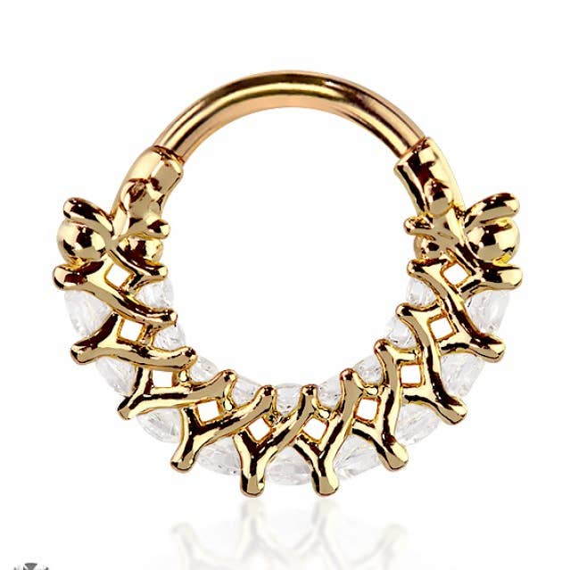 316L CHIRURGENSTAHL MULTI CZ LINIE BOGEN PERLE SEPTUM SCHARNIER SE für den Großhandel von CRAVE