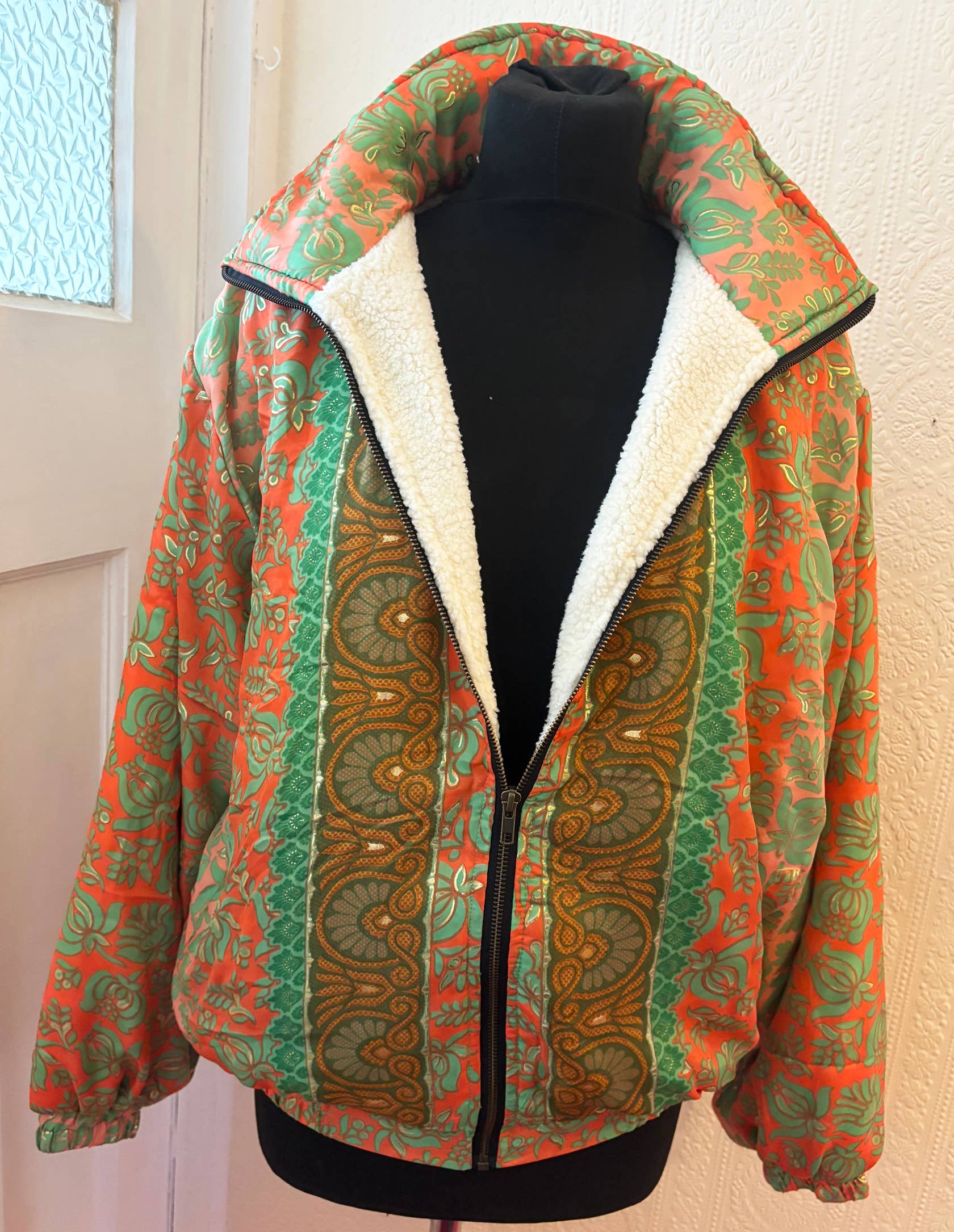 Emma's Emporium – wholesale Bomber jacket – Women’s – AW02: Sari Fleece lined Bomber Jackets - Paisley8