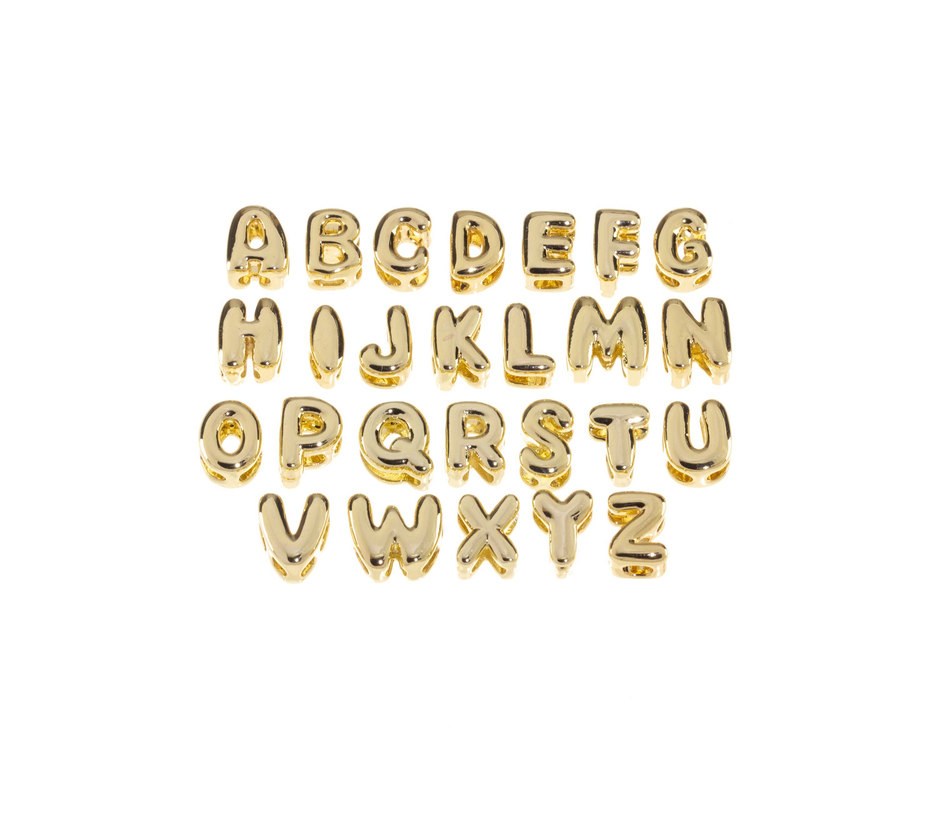 Jewel Pledge – Großhandel Individueller Charm/Anhänger – Gold- oder Silber-Ballon-Alphabet-Buchstabenanhänger CPG20152