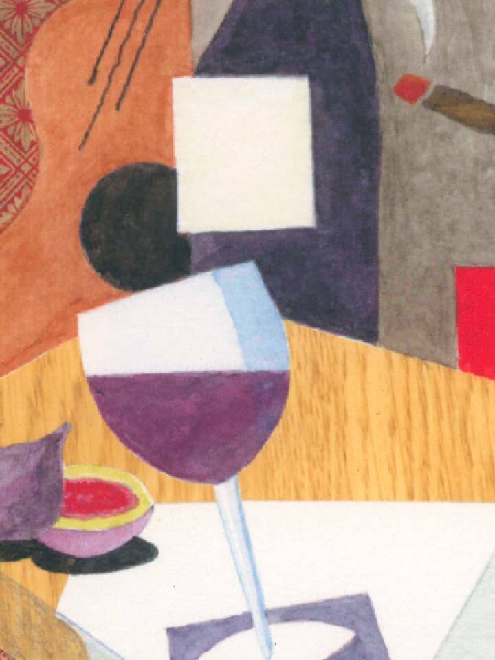 Chitarra con Fig Still Life Note Card per la vendita all'ingrosso da parte di VMazzoni