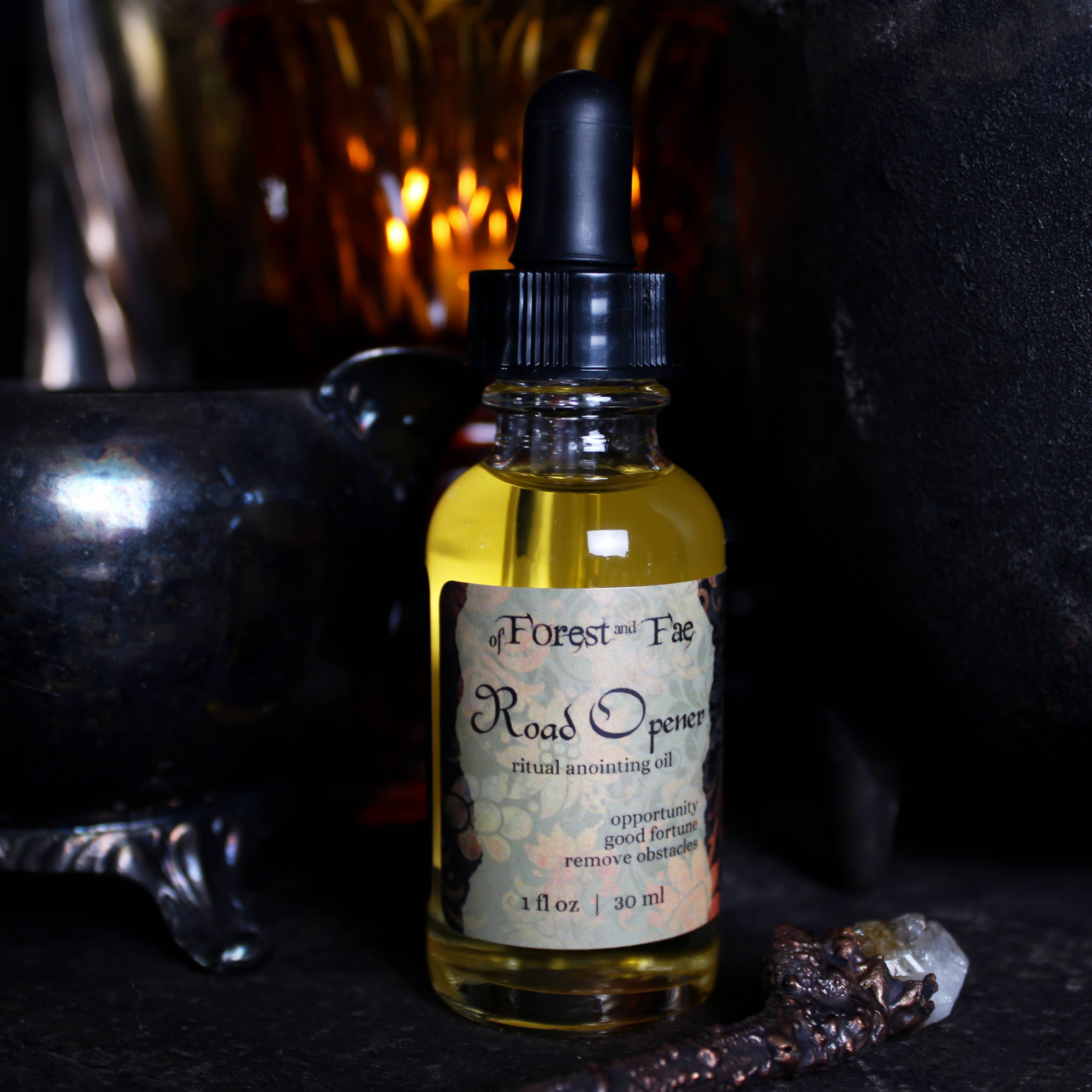 Road Opener Ritual Anointing Oil • Herb Infused Oil • Witchy for wholesale by of Forest and Fae