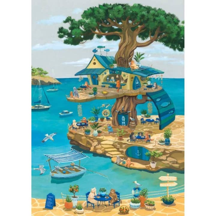 Magnolia Puzzles Australia - Wholesale Puzzle – Adult - Magnolia 3451 Cats on the Tree Julia Vaihicheva 1000pc Jigsaw Puzzle