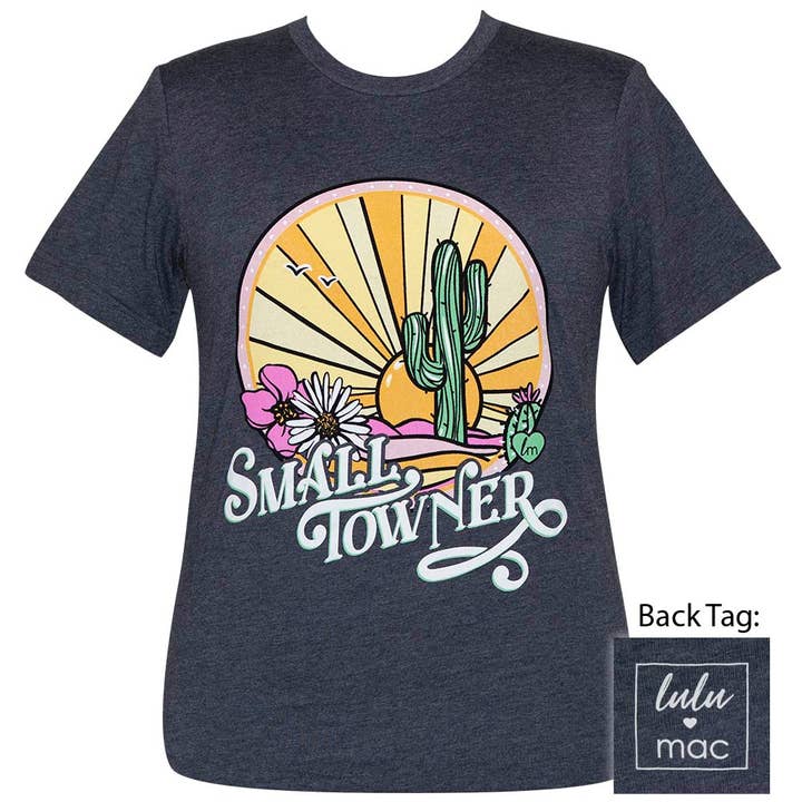 Lulu Mac Small Towner - Heather Navy SS-LM63 for wholesale by Girlie Girl Originals