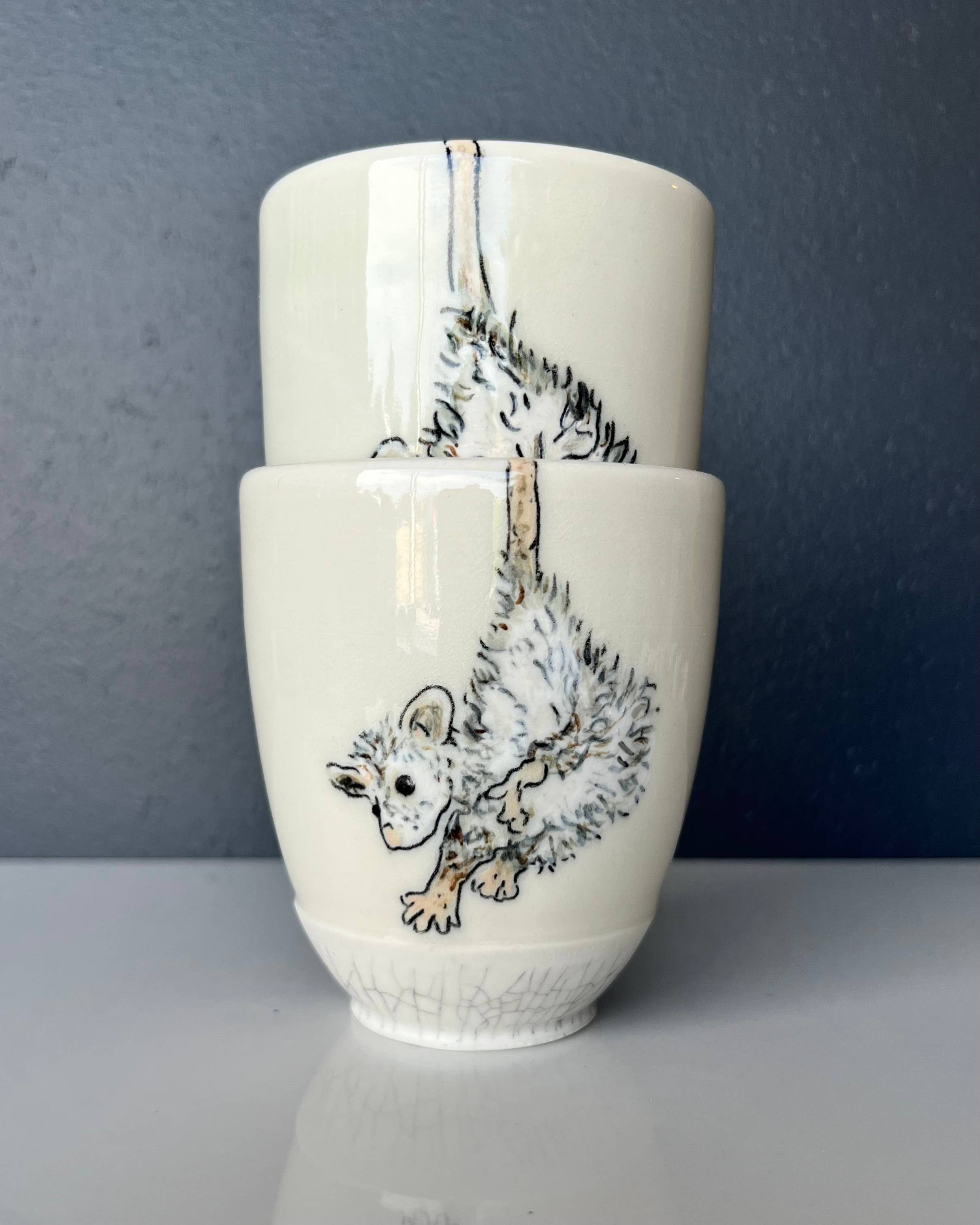 Lucy Nilan Studios - Wholesale Drinking Glass/Cup - Possum Tumblers5