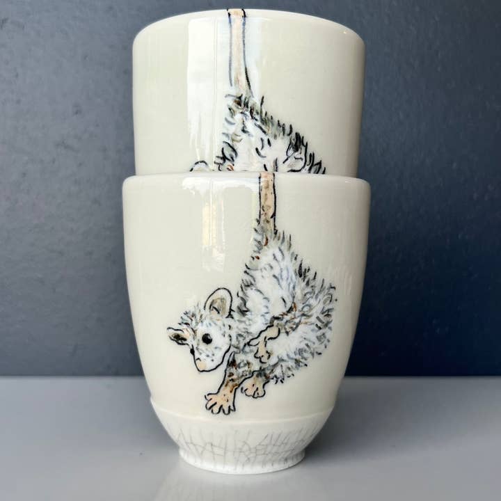 Lucy Nilan Studios - Wholesale Drinking Glass/Cup - Possum Tumblers5