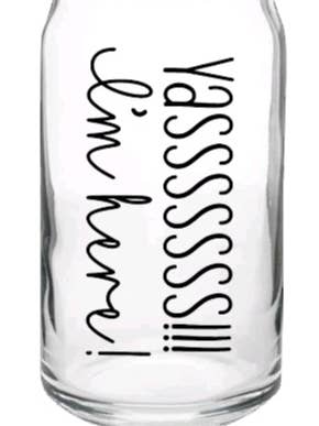 Yasss decal- Beer Glass Cup for wholesale by Royal Phenomenal Creations
