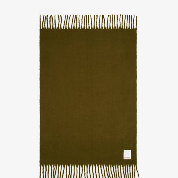 Le Plaid Reykjavik - 100 % Recyclé - Varech - AW25 pour la vente par ARCTIC FOX & CO.