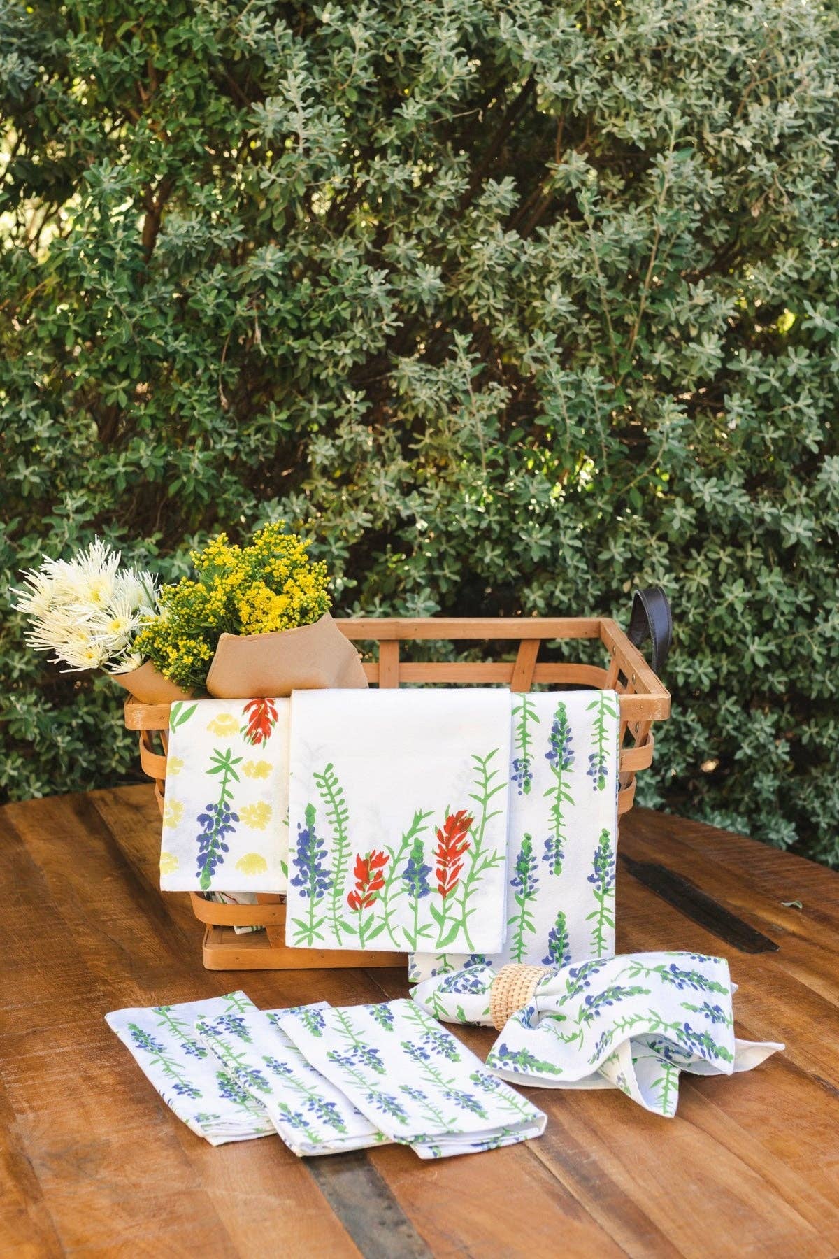 Mended - Wholesale Tea Towel - Tea Towel - Bluebonnets3