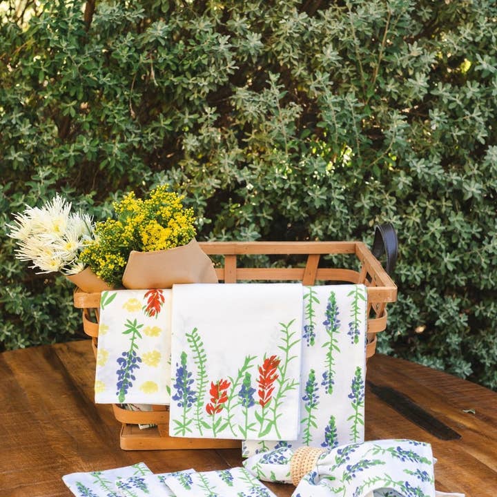 Mended - Wholesale Tea Towel - Tea Towel - Bluebonnets3