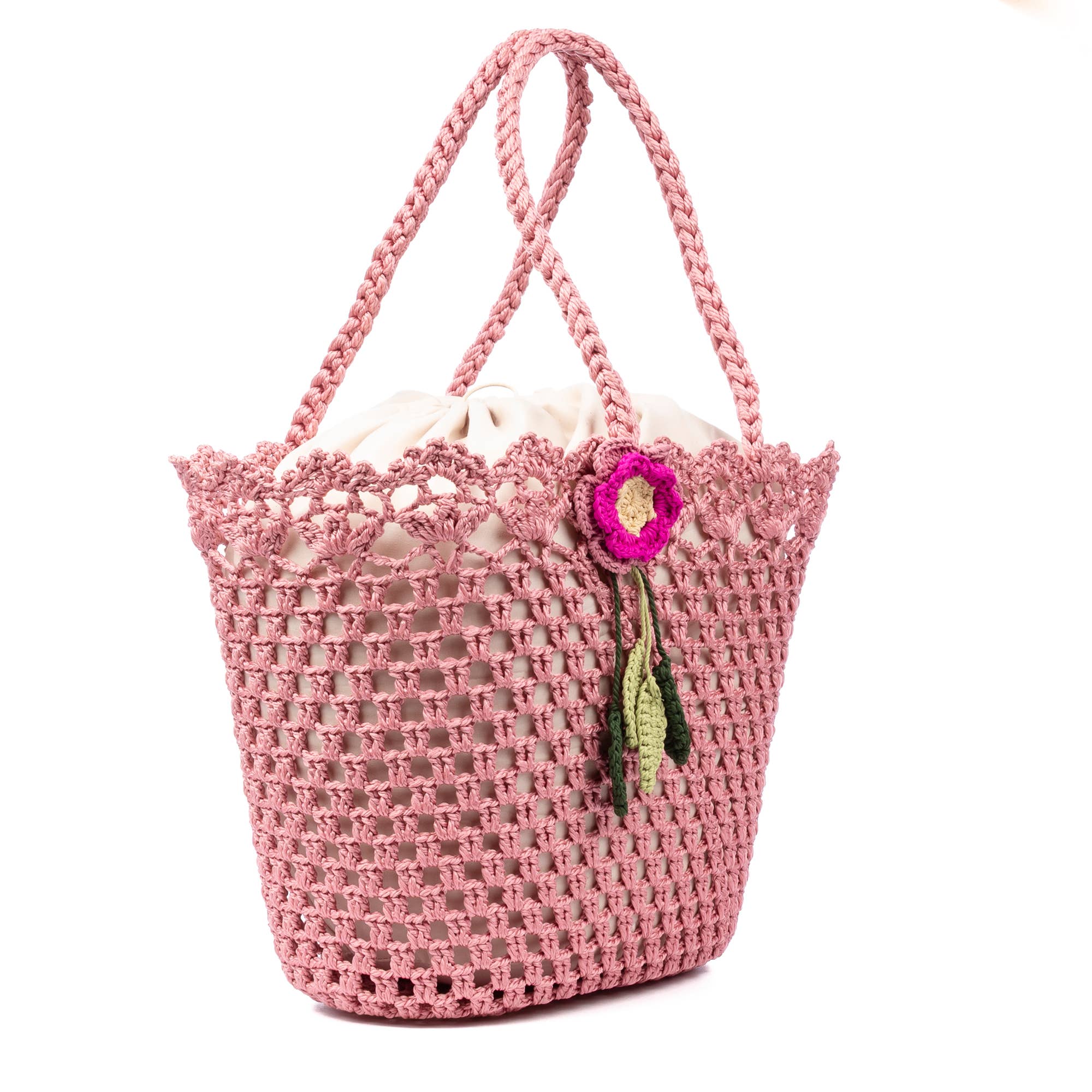 FIRENZE ARTEGIANI - Wholesale Beach Bag - Zeccone women's shoulder bag. Made of cotton, with tassel.17