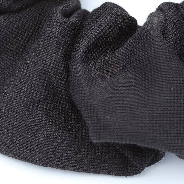 Inca UK – wholesale Scrunchie - Women’s – Regular - Black Jersey Scrunchie. Dia.11cm2