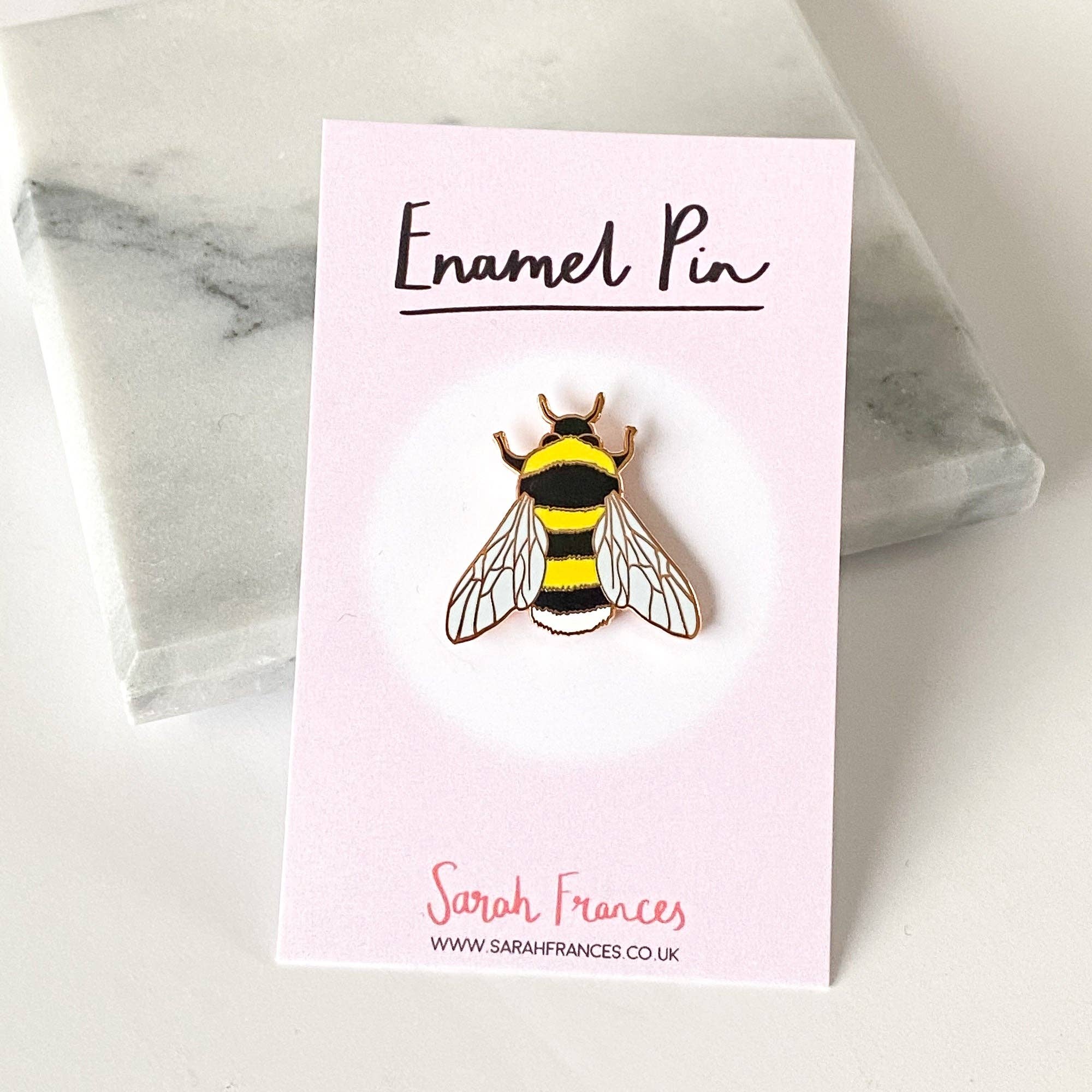 Sarah Frances – wholesale Lapel pin/button – Bee Enamel Pin1