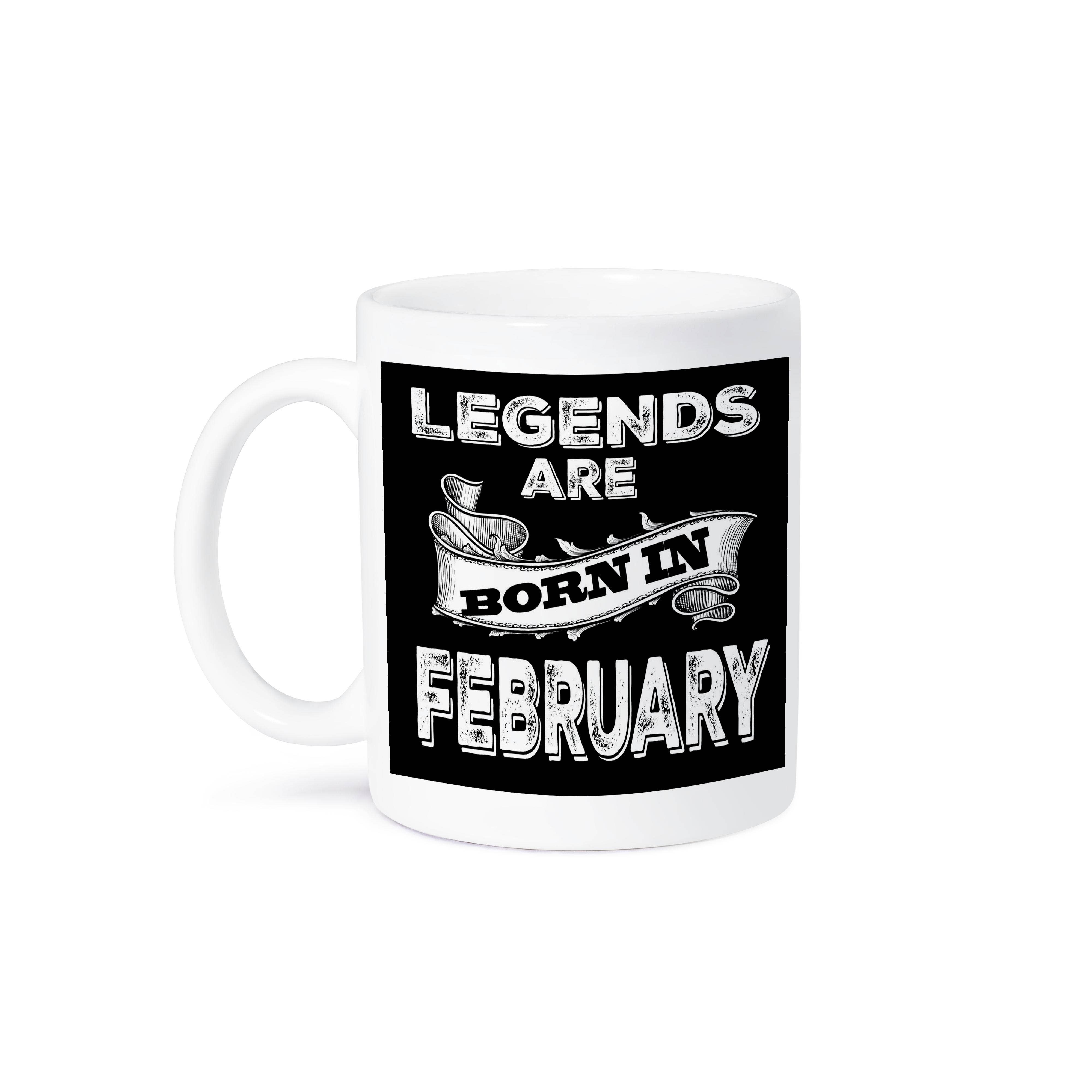 3dRose - Wholesale Coffee Mug - 3dRose, Legends are born in February., Mug8
