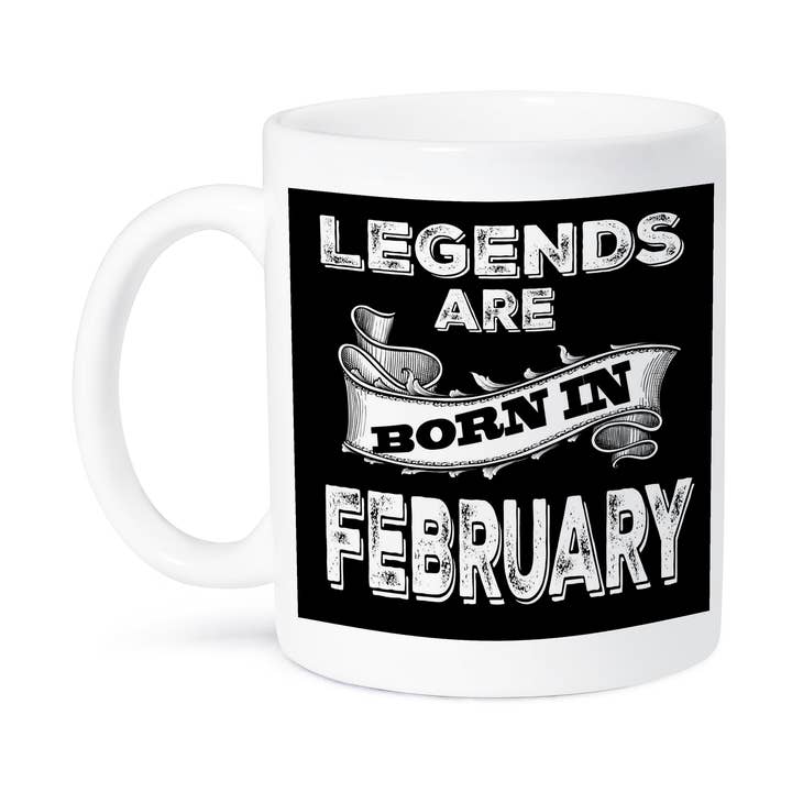 3dRose - Wholesale Coffee Mug - 3dRose, Legends are born in February., Mug8