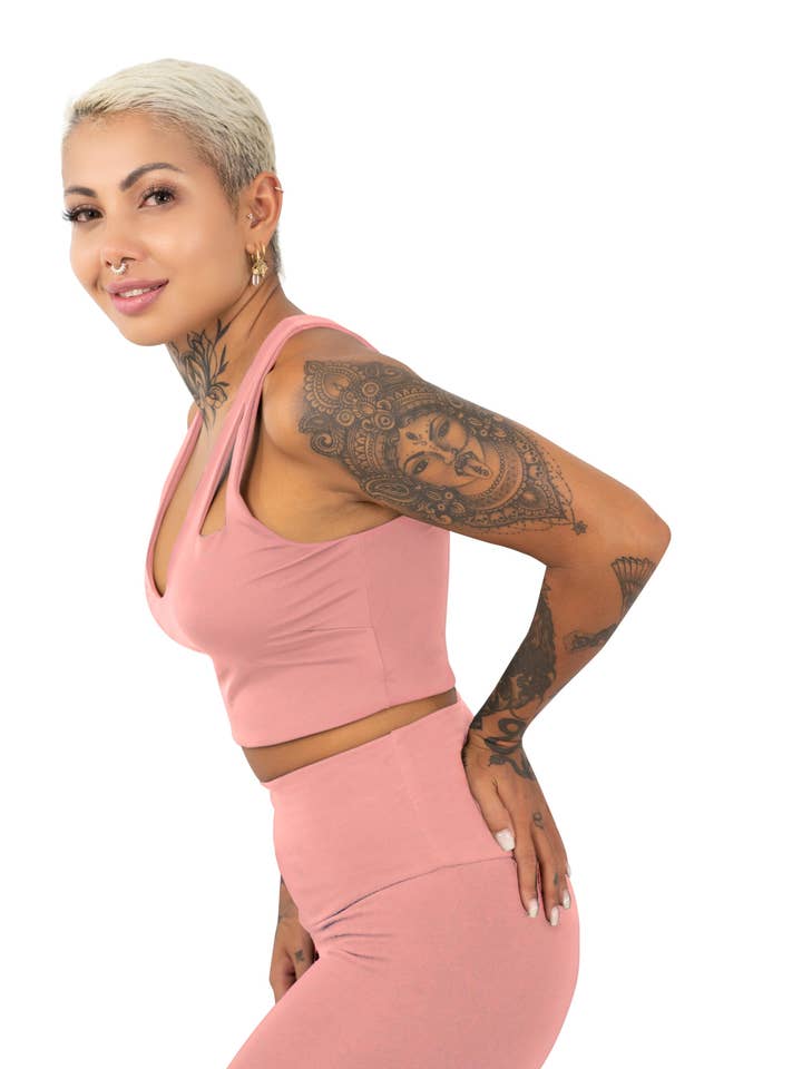Cali Crop Top - Peachy för wholesale av Ekoluxe