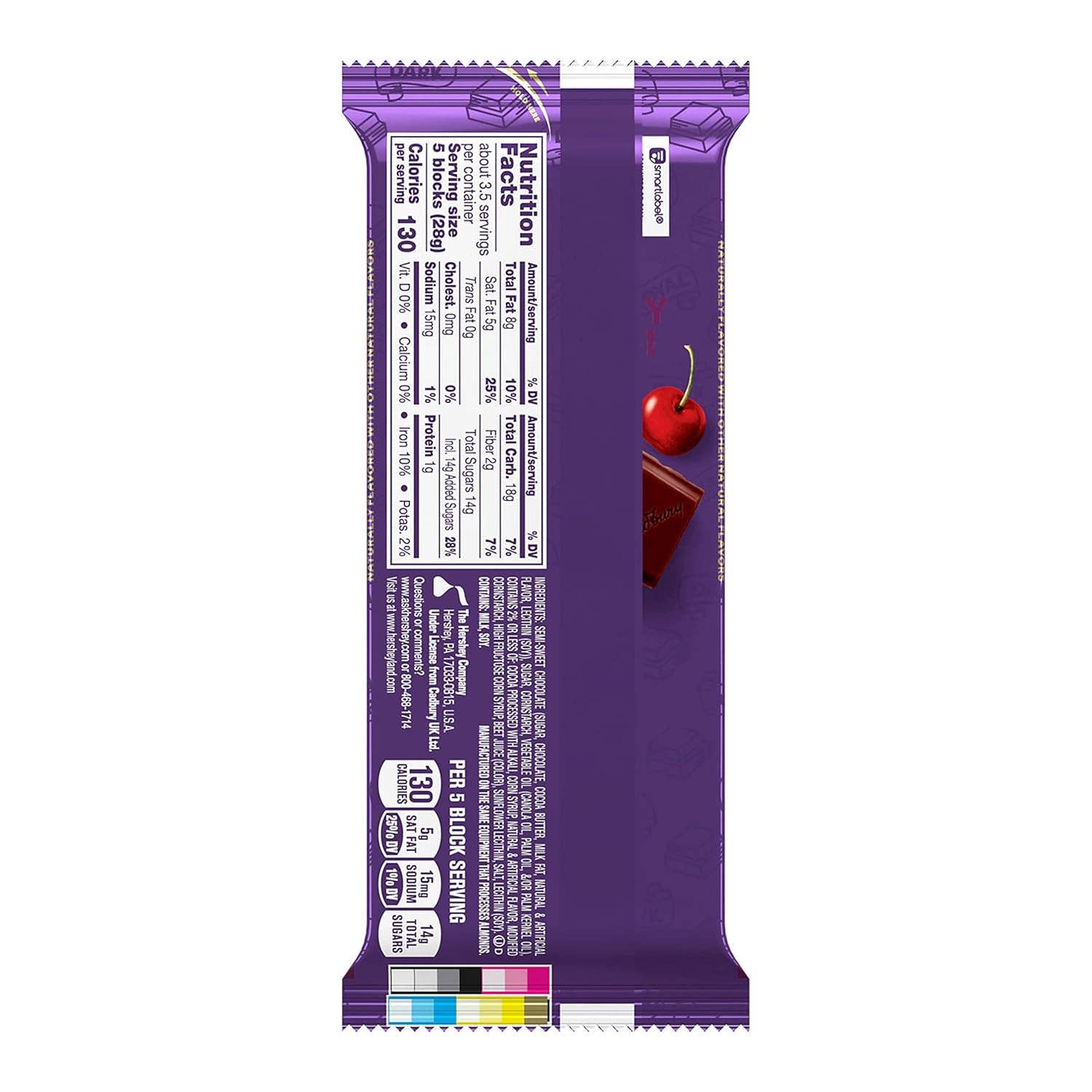 Snacky Candy - Vente Barre chocolatée - Tablette de chocolat Cadbury Forêt-Noire 3,5 oz paquet de 145