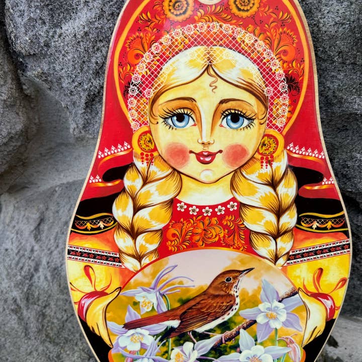 Tagliere decorativo floreale con uccello per la vendita all'ingrosso da parte di GSZ corporation DBA Gabriella's Gifts