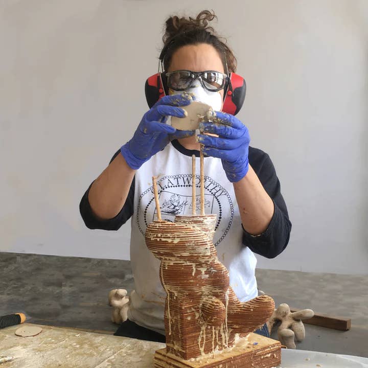 OPEN EDITIONS - Wholesale Grocery/Shopping Bag - Thank You Tote // Rose on Pink // Lauren DiCioccio4