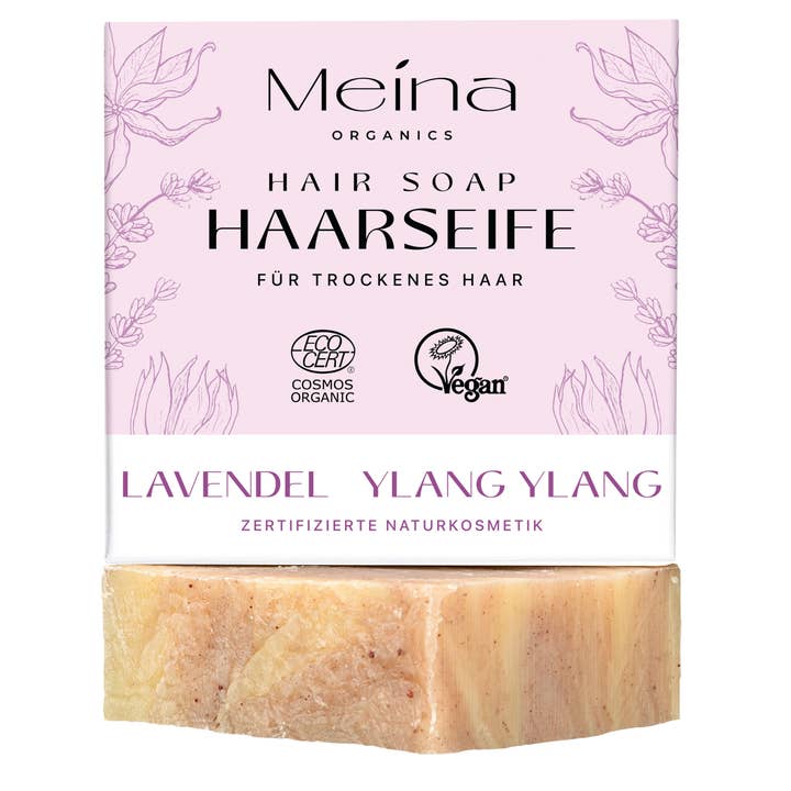 Meina Organics - Wholesale Shampoo Puck/Solid Shampoo - Hair Soap with Lavender and Ylang Ylang