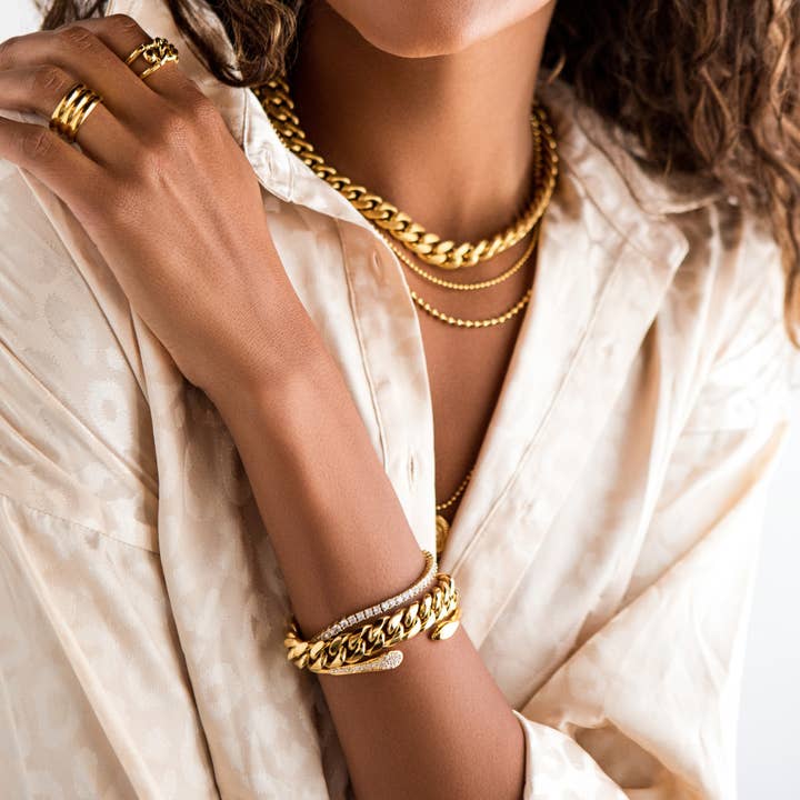 Gold Phoebe Cuff for wholesale on Faire2