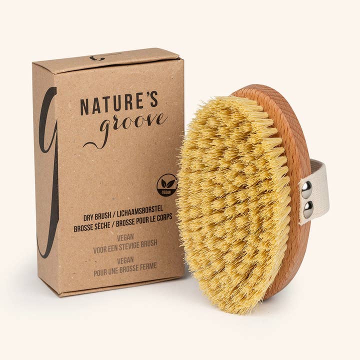 Cepillo seco 100% vegano, cepillo de baño/cepillo corporal para venta al por mayor de NATURE'S groove