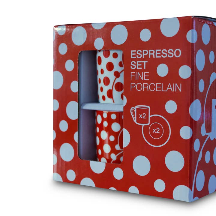 Great Modern Artists - Wholesale Coffee/Tea Cup - Kusama Espresso Set2