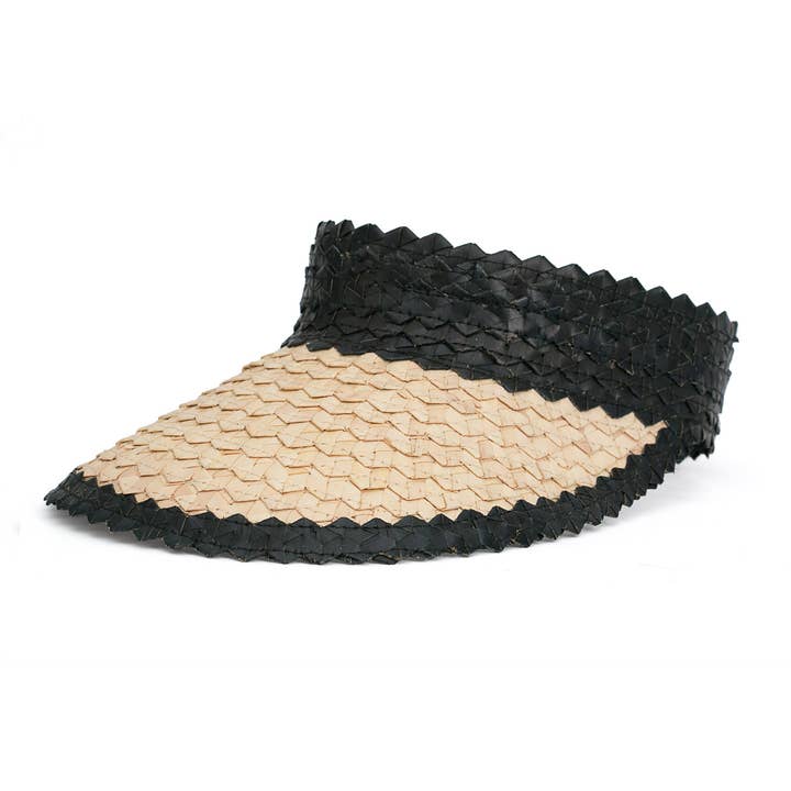 The Artisan and Company - Wholesale Visor - Women's - Natural Island Hopper Visor Straw Sun Visor2