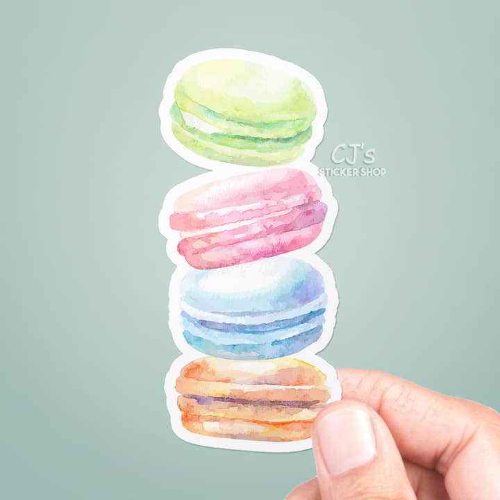 Macaroons Sticker Vinyl Decal for wholesale by CJ's Sticker Shop