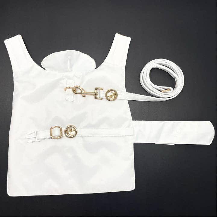 Chubasquero blanco para venta al por mayor de Puccissimé Pet Couture