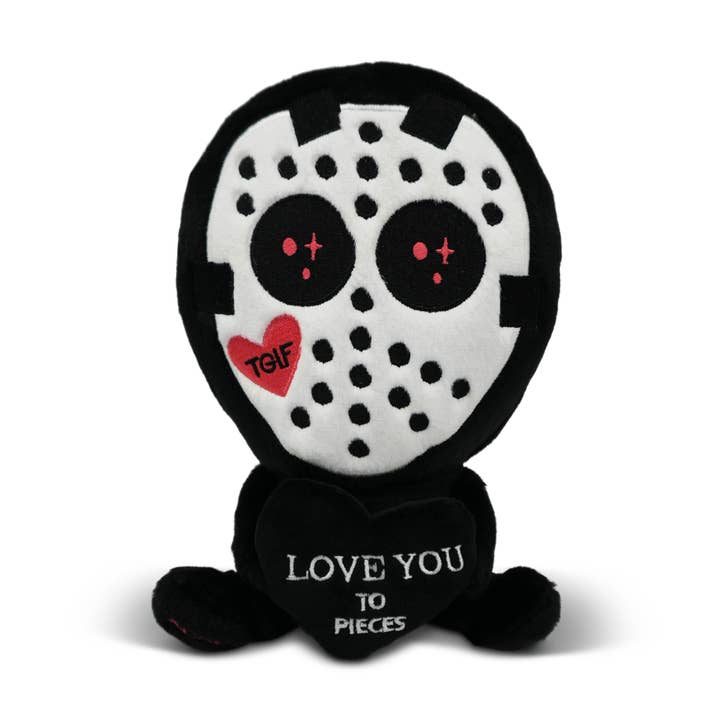 “Love You to Pieces” Hockey Killer Horror Plushies for wholesale by Punchkins