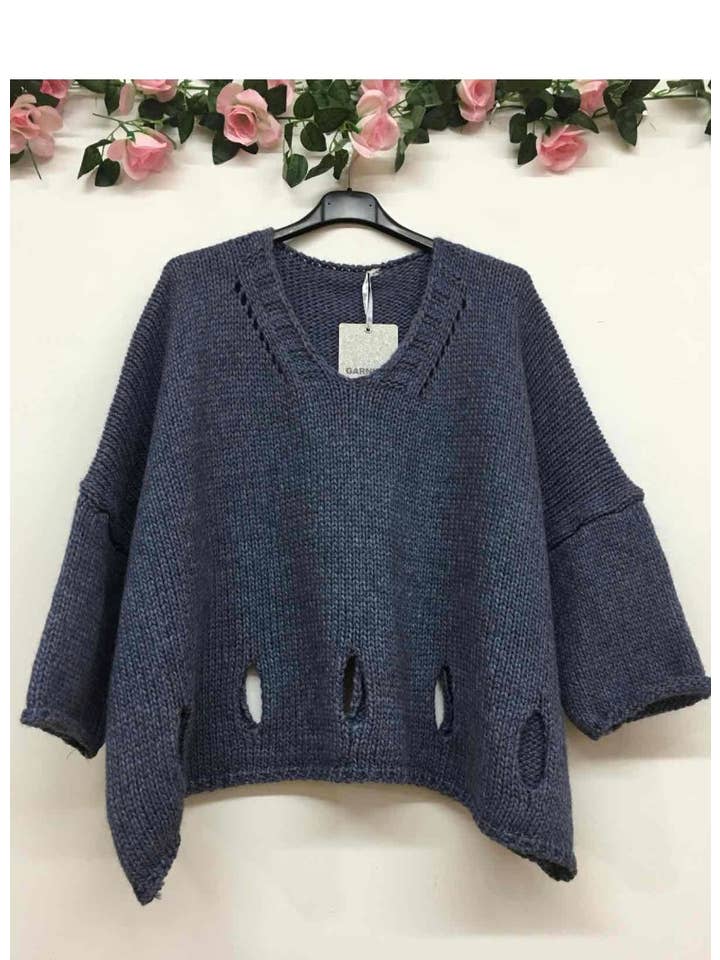 LINEN & COTTON HOUSE - Wholesale Knitted jumper – Women′s - ALPACA SWEATER 08606