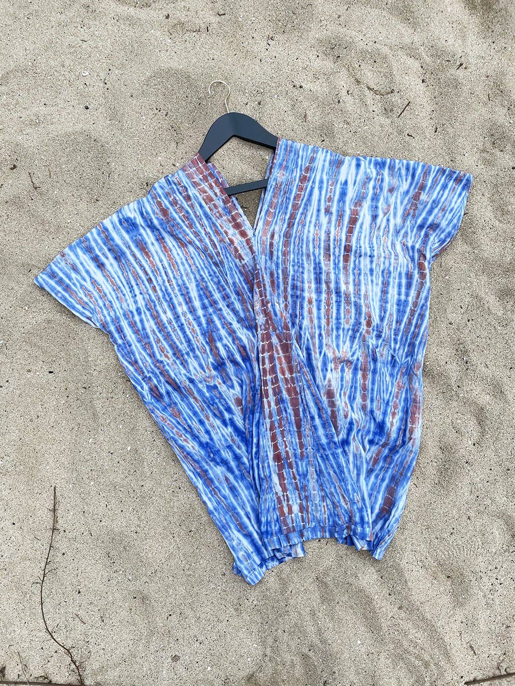 Mahisi - Wholesale Swim Cover Up - Women's - Tunic Cover-Up Blue White Red2