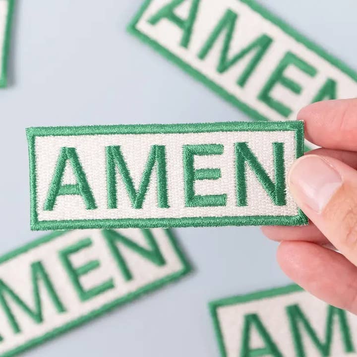 Field Trip Threads - Wholesale Patch - Amen Embroidered Iron-On Patch Southern Funny Country Charm2