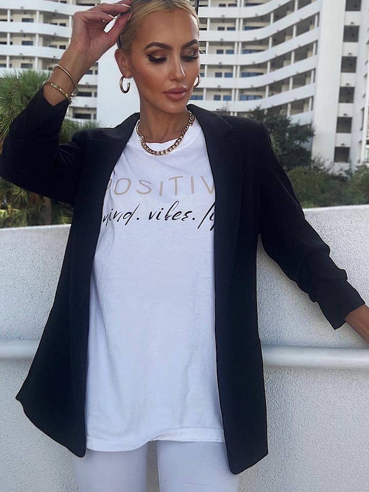 Positive Mind Vibes Life T-Shirt for wholesale by Style Sapphire