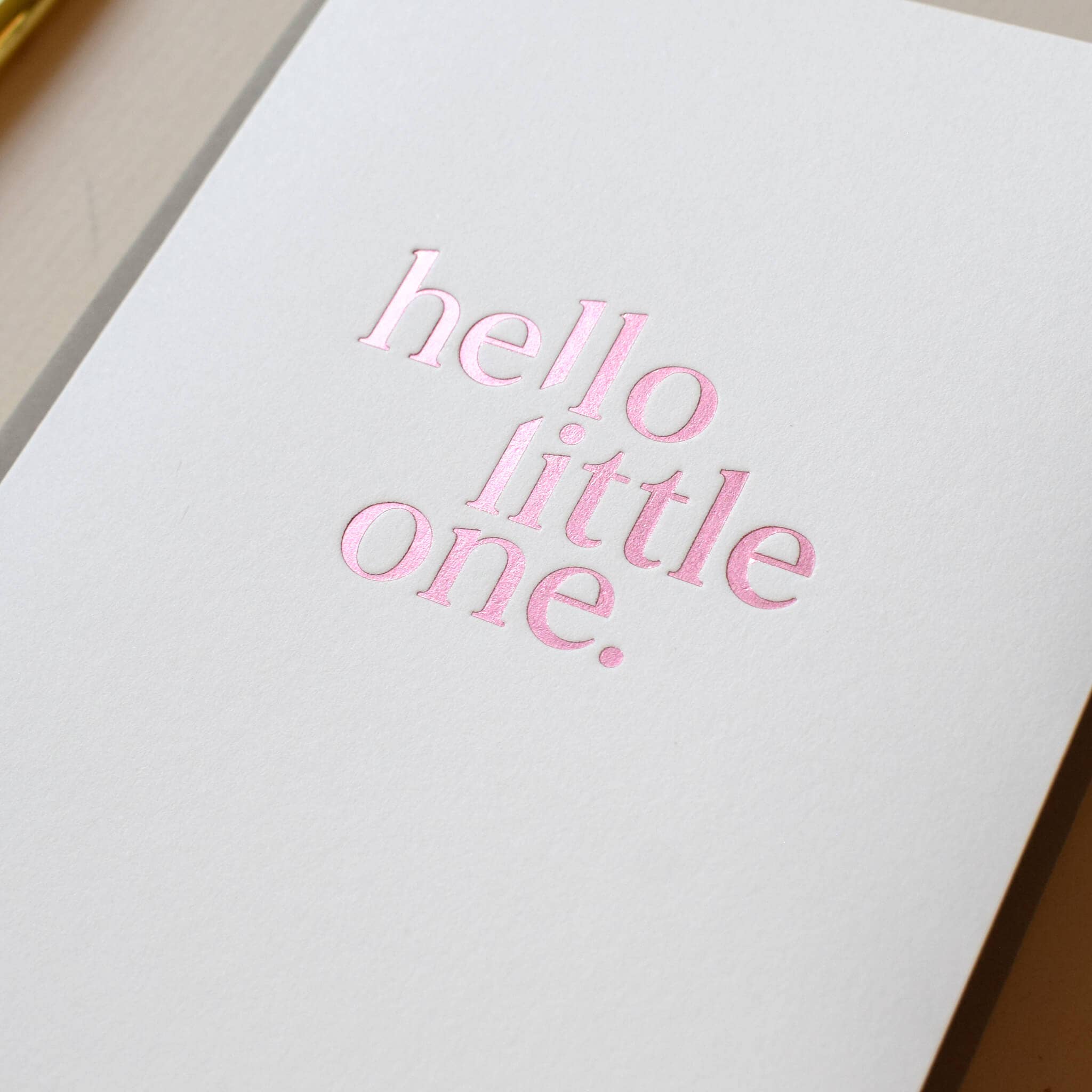 Jennifer Tune - Wholesale Baby Card - Hello Little One, Foil New Baby Greetings Card5