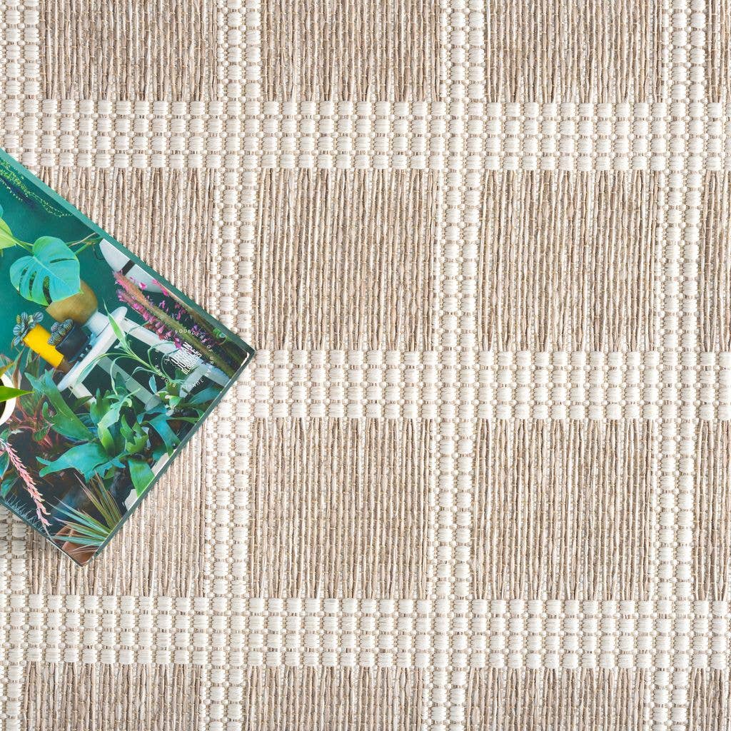 Abani Rugs - Wholesale Area Rug - Ocean Gridscape Beige Brown Indoor/Outdoor Area Rug7