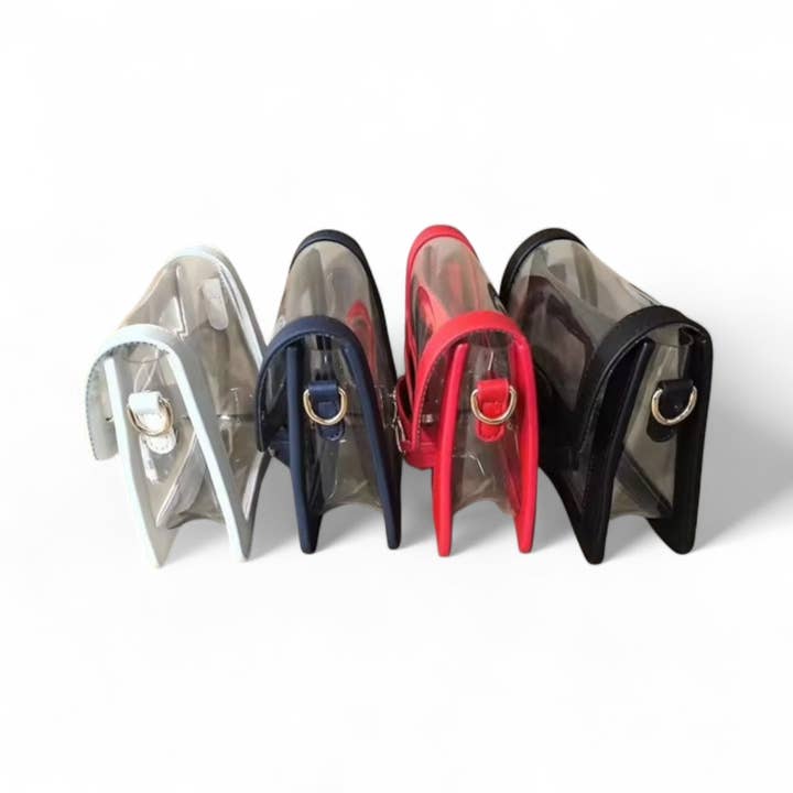 Gameday Luxe - Wholesale Crossbody Bag - Women's - The Ashley Clear Handbag4