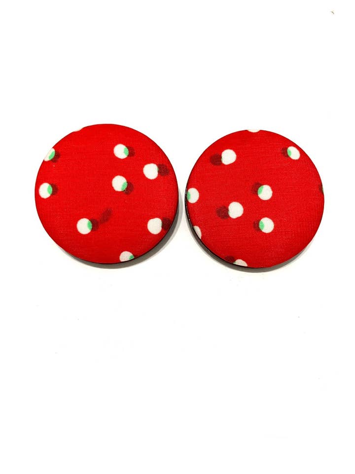 XLarge Studs - Mint i Rød for engroshandel hos Botón de Azúcar