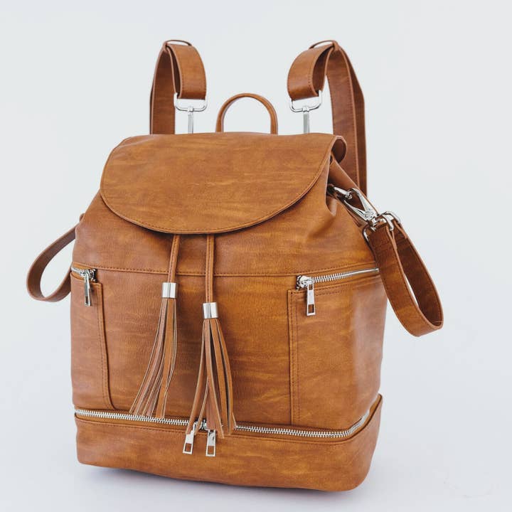 Citi Collective Citi Journey Diaper Bag- Vintage Tan for wholesale by Citi Collective