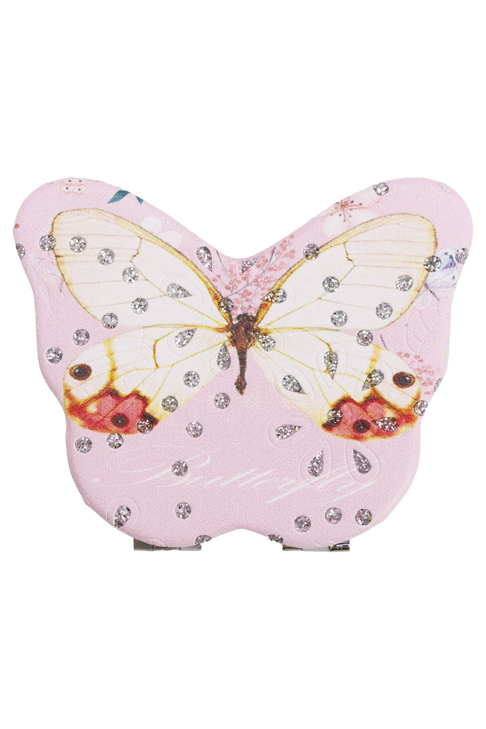 SORTIDAS Espelho Compacto Cosmético Floral Borboleta - 12 unid. para venda a revendedores na Faire10